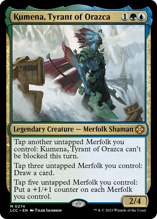 Kumena, Tyrant of Orazca (LCC-274) [The Lost Caverns of Ixalan Commander] MTG Single Wizards of the Coast