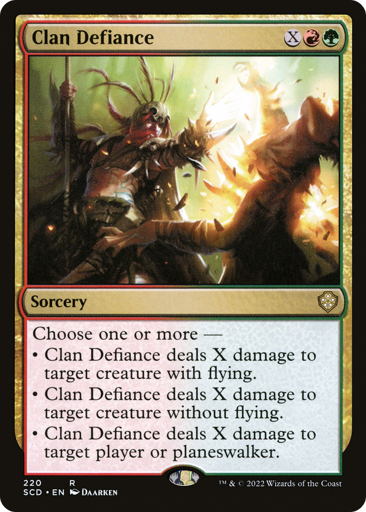 Clan Defiance (SCD-220) [Starter Commander Decks] MTG Single Wizards of the Coast