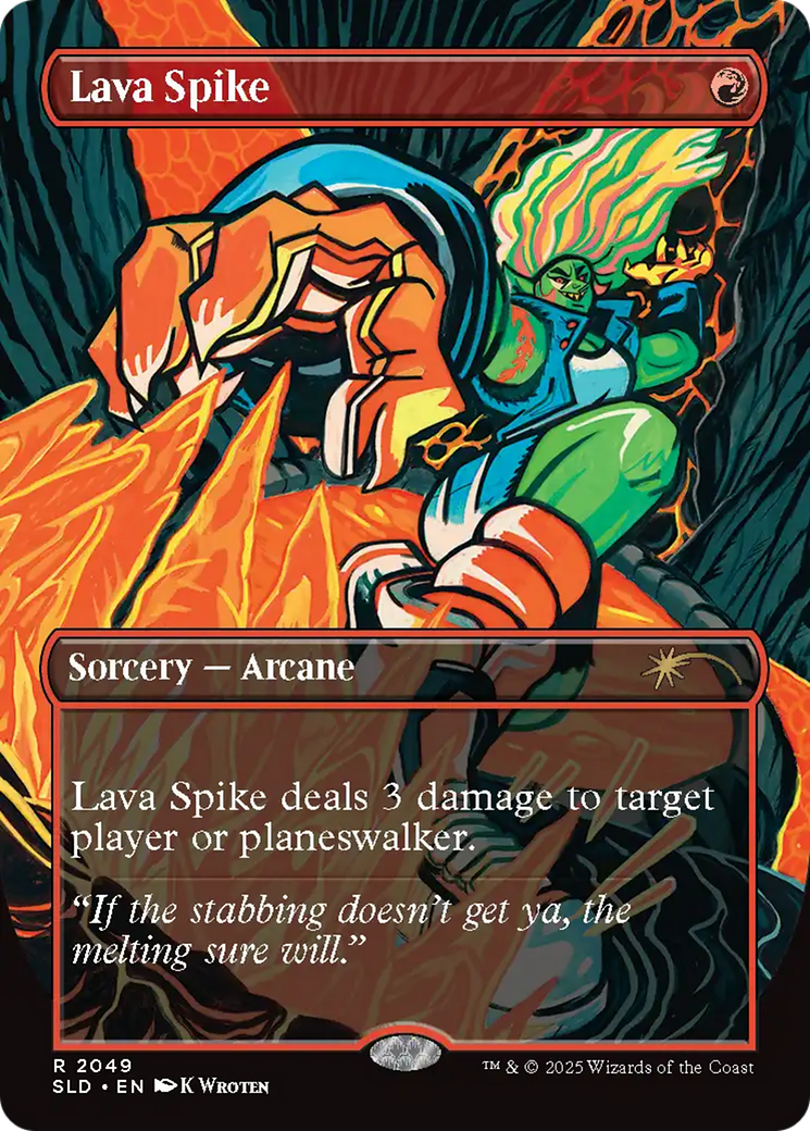 Lava Spike (SLD-2049) [Secret Lair] Drop Foil MTG Single Wizards of the Coast