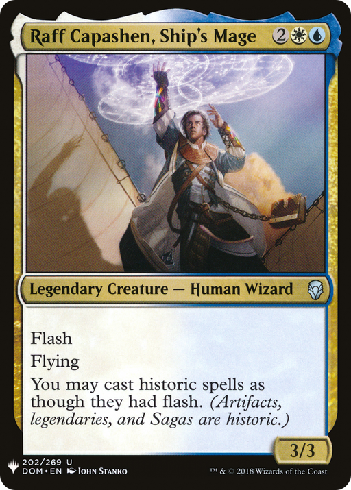 Raff Capashen, Ship's Mage (LIST-DOM-202) [Mystery Booster] The List MTG Single Wizards of the Coast