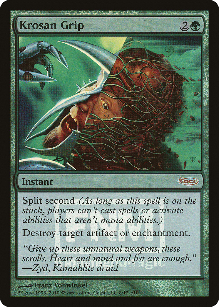 Krosan Grip (FNM-) [Misc] Friday Night Magic 2010 Foil MTG Single Wizards of the Coast