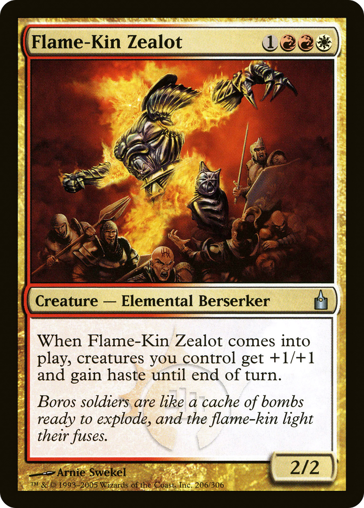 Flame-Kin Zealot (RAV-206) [Ravnica: City of Guilds] Foil MTG Single Wizards of the Coast