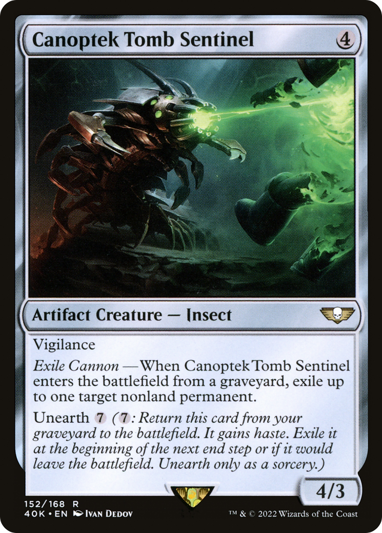 Canoptek Tomb Sentinel (40K-152) [Warhammer 40,000 Commander] MTG Single Wizards of the Coast