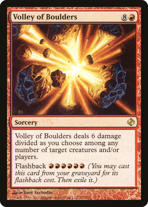 Volley of Boulders (DDI-073) [Misc] Duel Decks: Venser vs. Koth MTG Single Wizards of the Coast