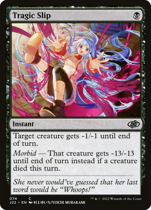 Tragic Slip (J22-074) [Jumpstart 2022] MTG Single Wizards of the Coast