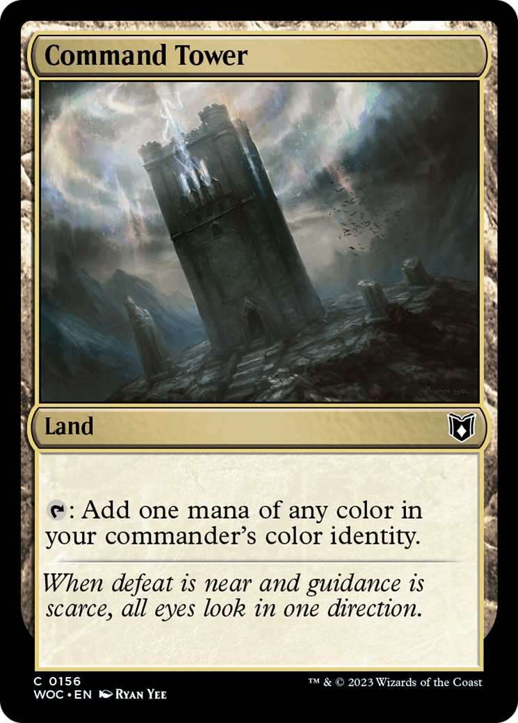 Command Tower (WOC-156) [Wilds of Eldraine Commander] MTG Single Wizards of the Coast