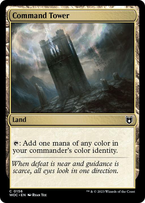 Command Tower (WOC-156) [Wilds of Eldraine Commander] MTG Single Wizards of the Coast