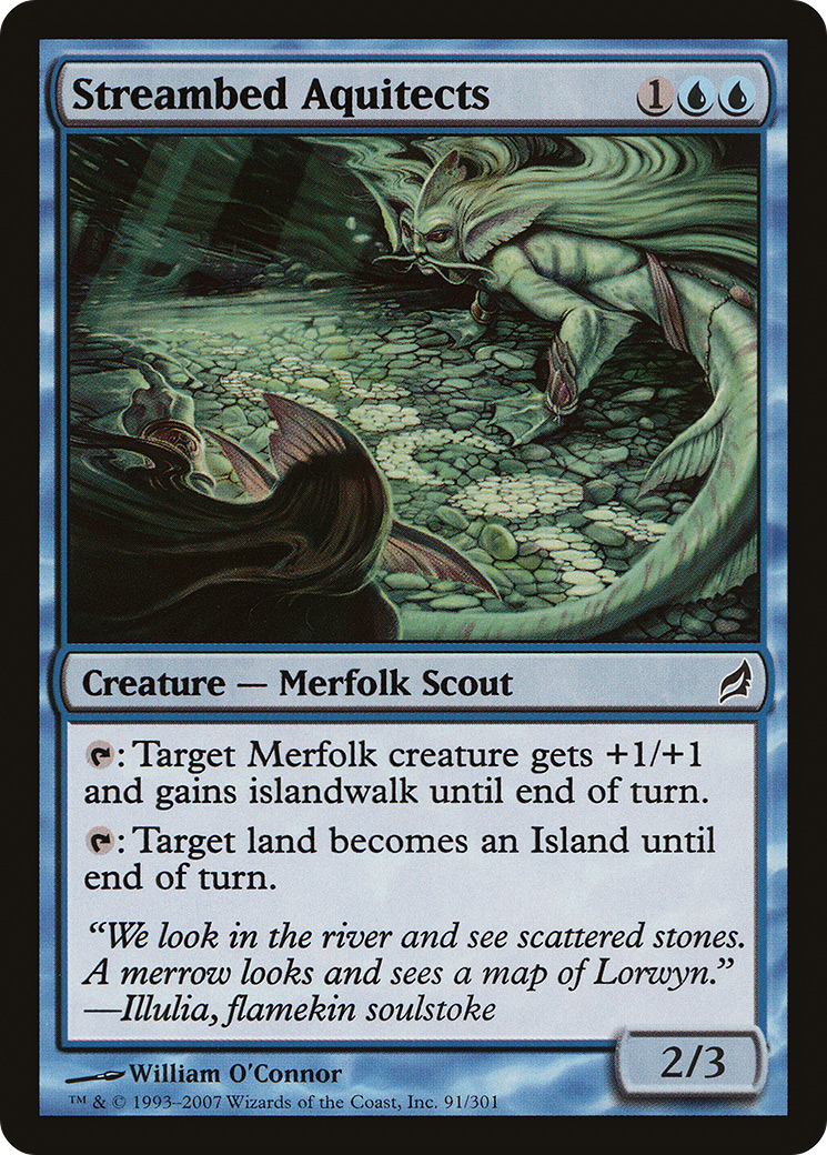 Streambed Aquitects (LRW-091) [Lorwyn] MTG Single Wizards of the Coast