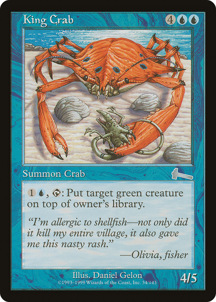 King Crab (ULG-034) [Urza's Legacy] Foil MTG Single Wizards of the Coast