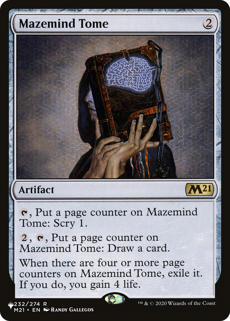 Mazemind Tome (LIST-M21-232) [Mystery Booster] The List MTG Single Wizards of the Coast