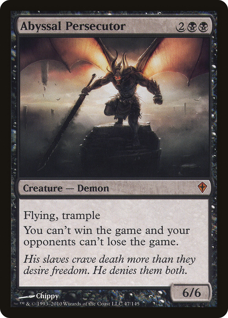 Abyssal Persecutor [Worldwake] MTG Single Magic: The Gathering