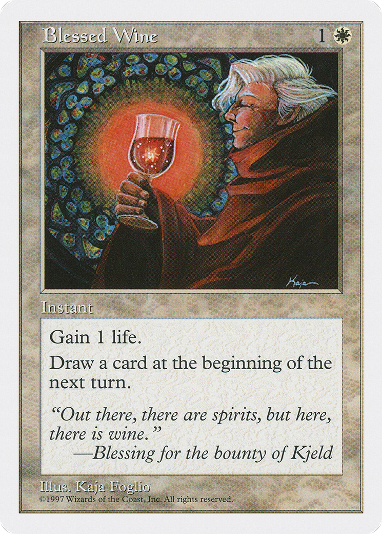Blessed Wine (5ED-011) [Fifth Edition] MTG Single Wizards of the Coast