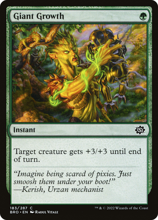 Giant Growth (BRO-183) [The Brothers' War] Foil MTG Single Wizards of the Coast