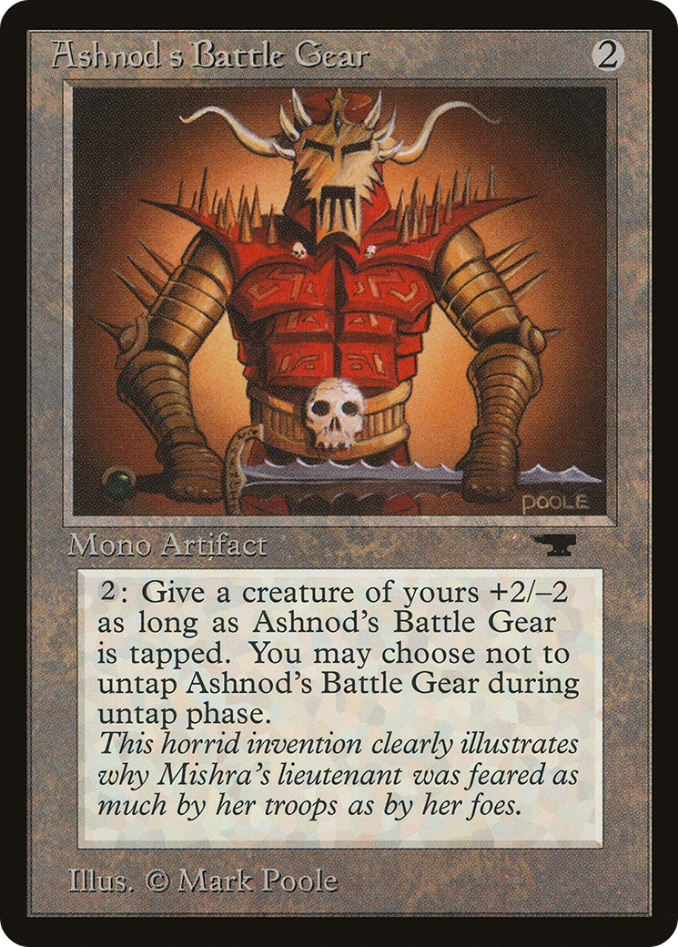 Ashnod's Battle Gear (ATQ-) [Oldschool] Antiquities MTG Single Wizards of the Coast