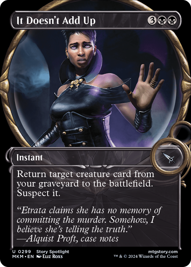 It Doesn't Add Up (MKM-299) [Murders at Karlov Manor] (Showcase) Foil MTG Single Murders at Karlov Manor