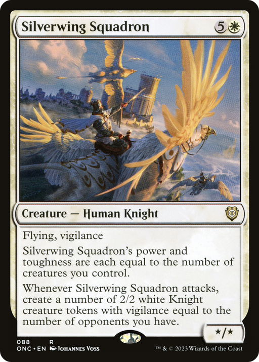 Silverwing Squadron (ONC-088) [Phyrexia: All Will Be One Commander] MTG Single Wizards of the Coast