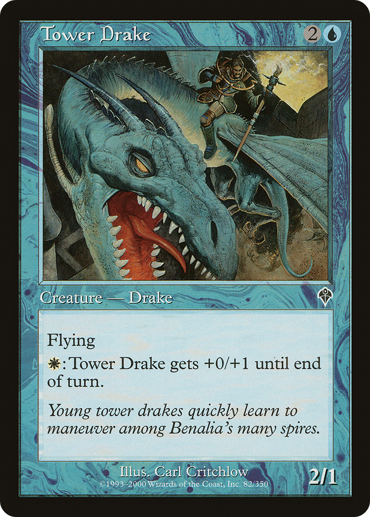 Tower Drake (INV-082) [Invasion] Foil MTG Single Wizards of the Coast