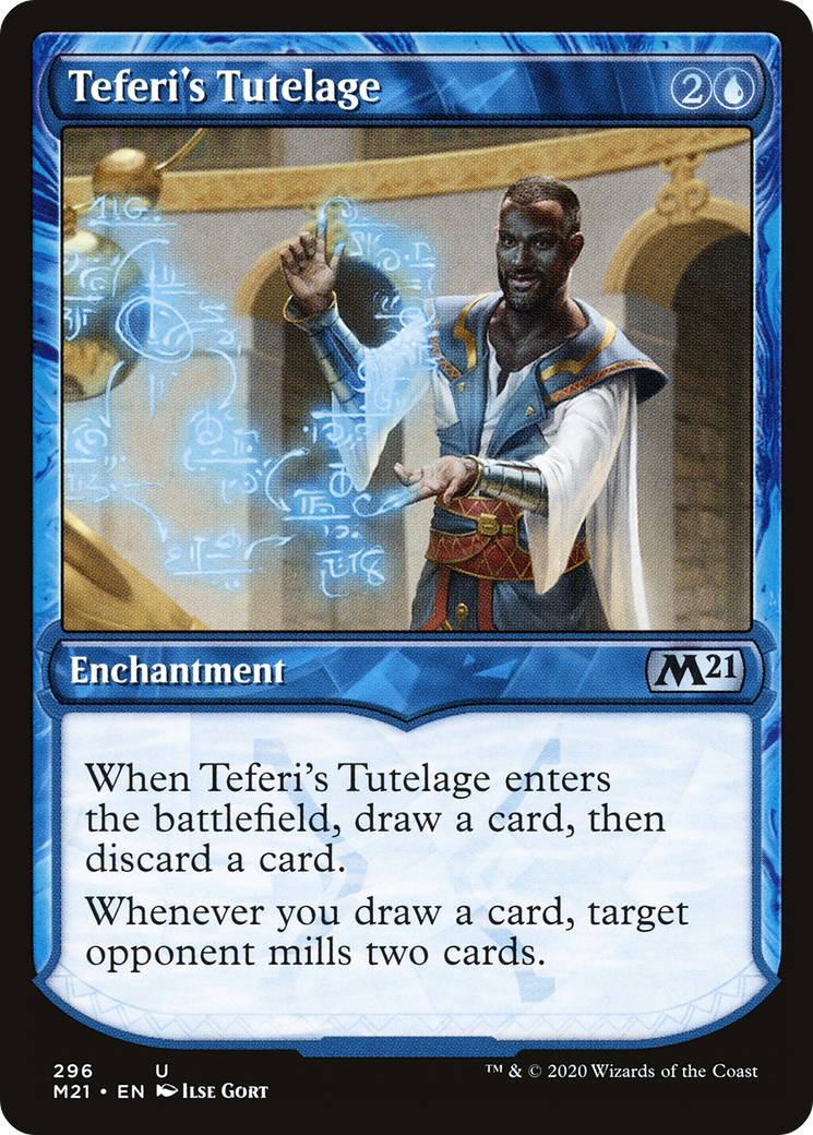 Teferi's Tutelage (M21-296) [Core Set 2021] (Showcase) Foil MTG Single Wizards of the Coast