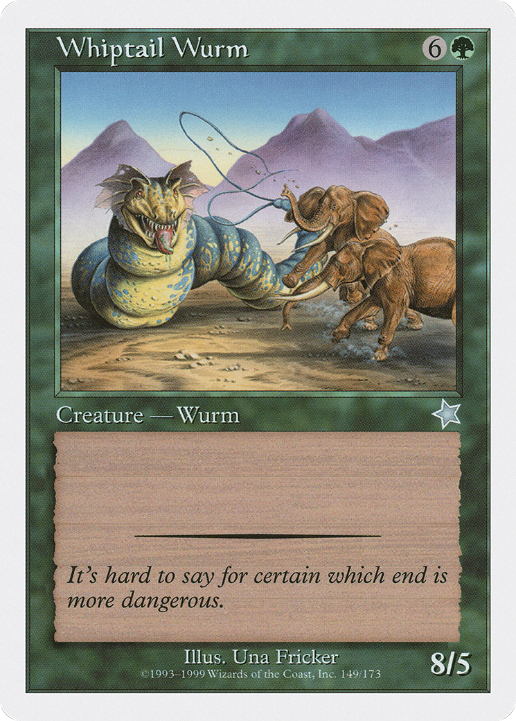Whiptail Wurm (S99-149) [Misc] Starter 1999 MTG Single Wizards of the Coast