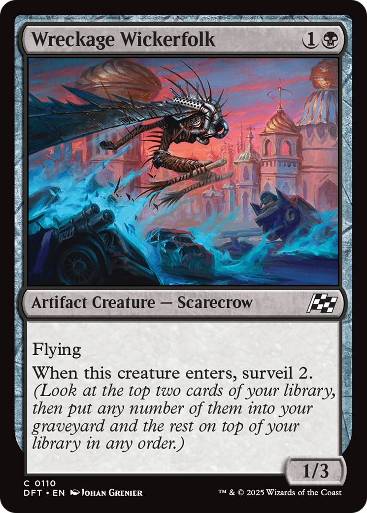 Wreckage Wickerfolk (DFT-110) [Aetherdrift] Foil MTG Single Wizards of the Coast