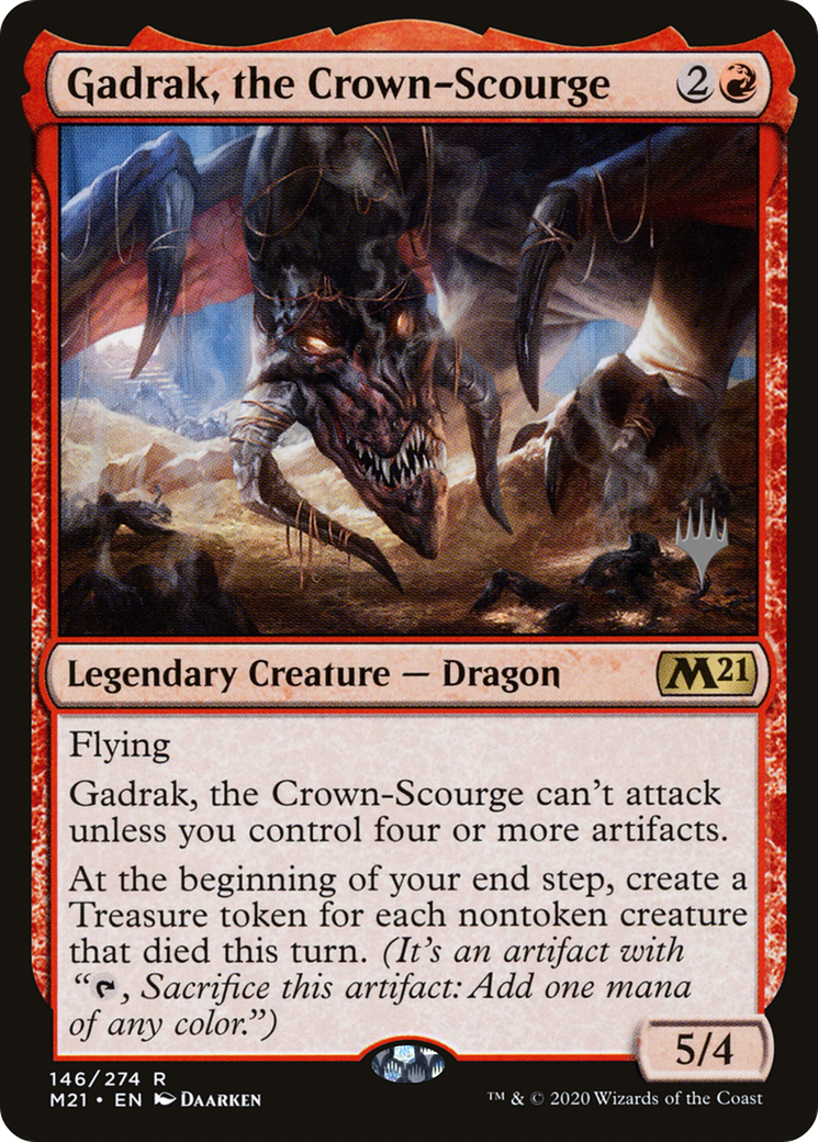 Gadrak, the Crown-Scourge (PPM21-146P) [Core Set 2021 Promos] MTG Single Wizards of the Coast