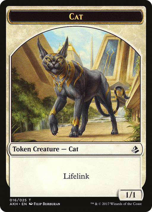 Cat (AKH-016) [Tokens] Amonkhet Tokens Foil MTG Single Wizards of the Coast