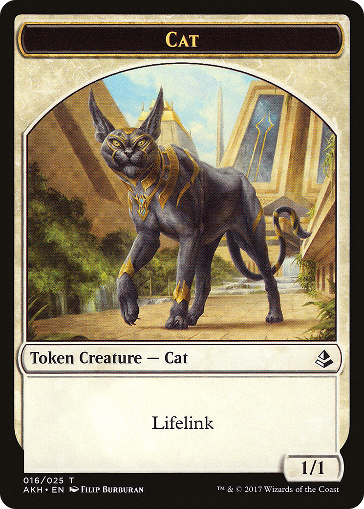 Cat (AKH-016) [Tokens] Amonkhet Tokens MTG Single Wizards of the Coast