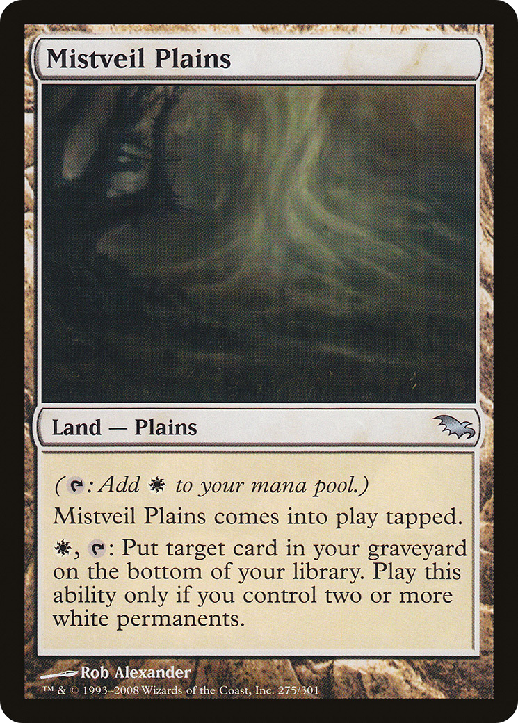 Mistveil Plains (SHM-275) [Shadowmoor] MTG Single Wizards of the Coast