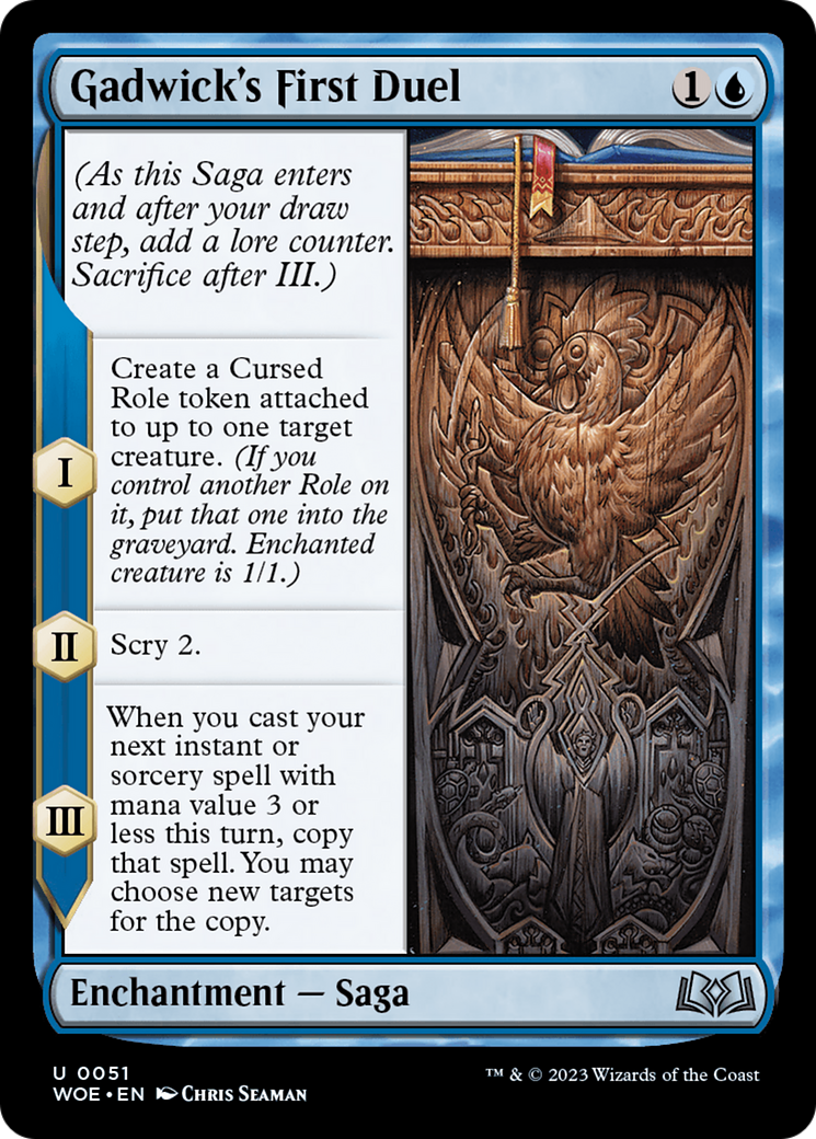 Gadwick's First Duel (WOE-051) [Wilds of Eldraine] Foil MTG Single Wizards of the Coast