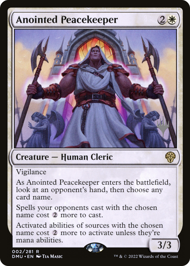 Anointed Peacekeeper (PPDMU-002) [Dominaria United Promos] MTG Single Wizards of the Coast