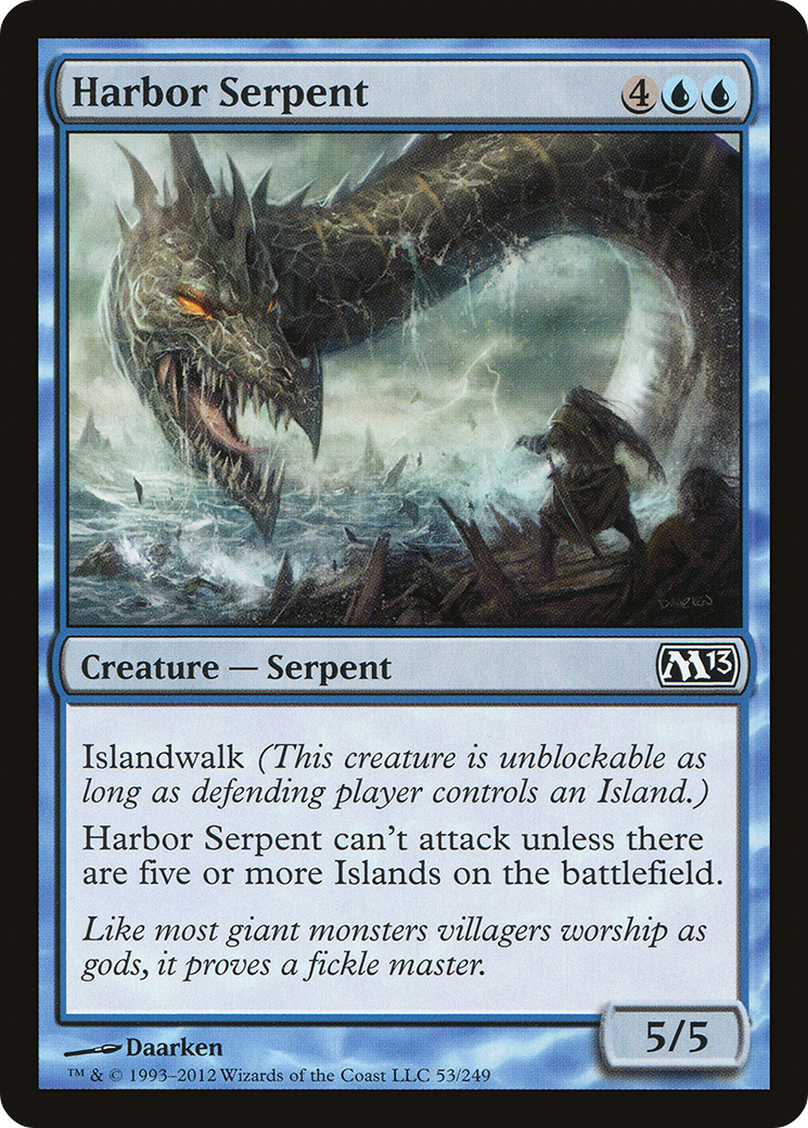 Harbor Serpent (M13-053) [Magic 2013] Foil MTG Single Wizards of the Coast