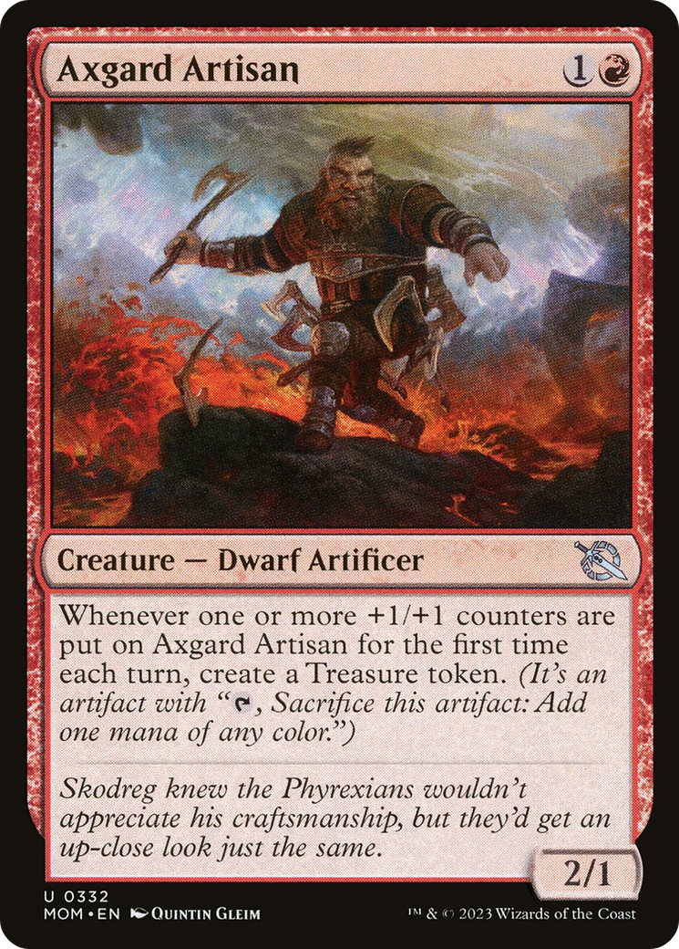 Axgard Artisan (MOM-332) [March of the Machine] Foil MTG Single Wizards of the Coast