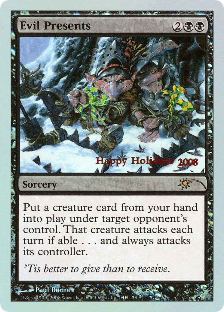 Evil Presents (SPECIAL-2008) [Misc] Happy Holidays Foil MTG Single Wizards of the Coast