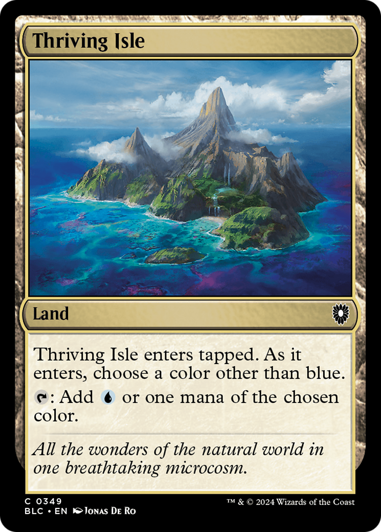 Thriving Isle (BLC-349) [Bloomburrow Commander] MTG Single Wizards of the Coast