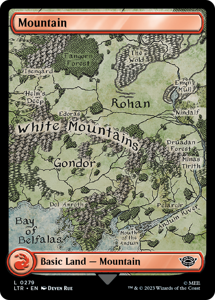 Mountain (0279) (LTR-279) [The Lord of the Rings: Tales of Middle-earth] MTG Single Wizards of the Coast