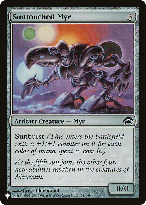Suntouched Myr (LIST-HOP-128) [Mystery Booster] The List MTG Single Wizards of the Coast
