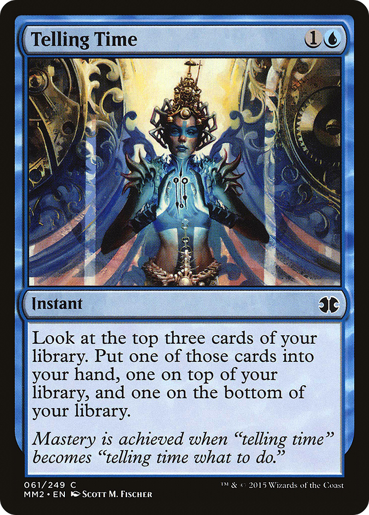 Telling Time (MM2-061) [Modern Masters 2015] Foil MTG Single Modern Masters 2015