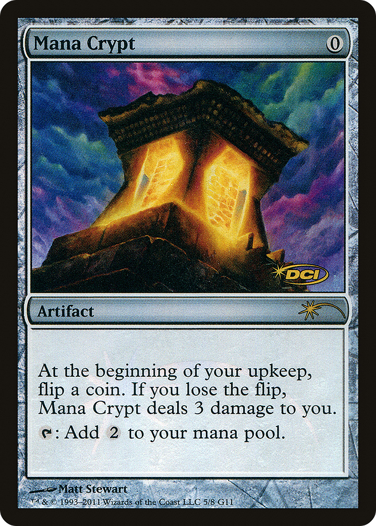 Mana Crypt (JDG-005) [Misc] Judge Gift Cards 2011 Foil MTG Single Wizards of the Coast