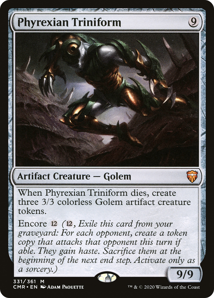 Phyrexian Triniform (CMR-331) [Commander Legends] Foil MTG Single Wizards of the Coast
