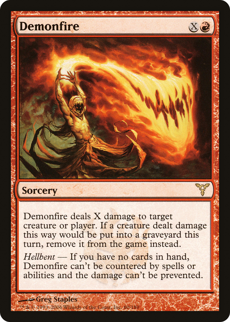 Demonfire (DIS-060) [Dissension] MTG Single Wizards of the Coast