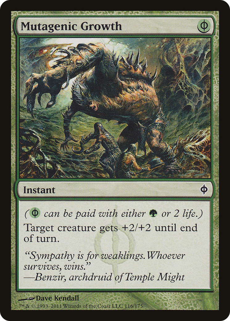 Mutagenic Growth (NPH-116) [New Phyrexia] Foil MTG Single Wizards of the Coast