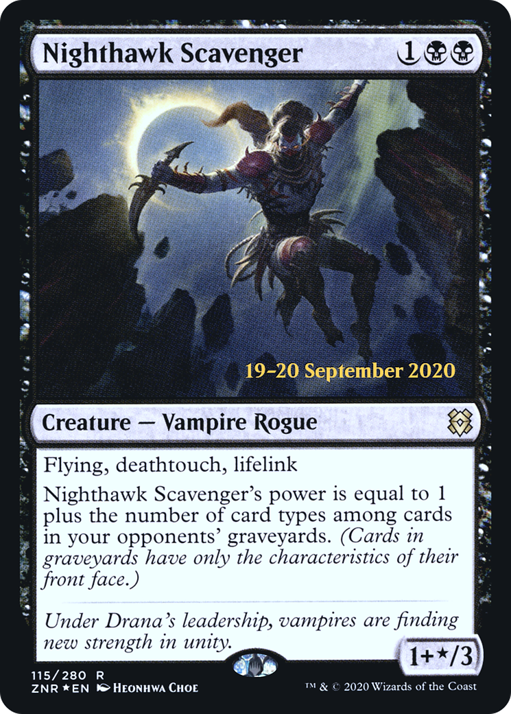 Nighthawk Scavenger (PRE-115) [Zendikar Rising Promos] Foil MTG Single Wizards of the Coast