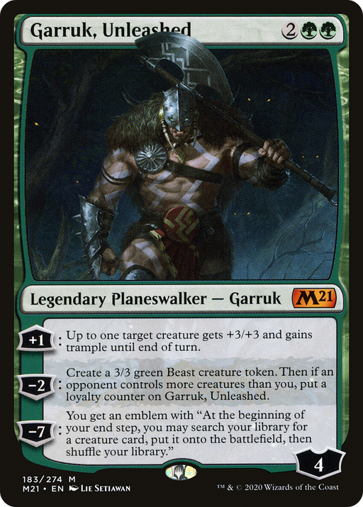 Garruk, Unleashed (M21-183) [Core Set 2021] MTG Single Wizards of the Coast