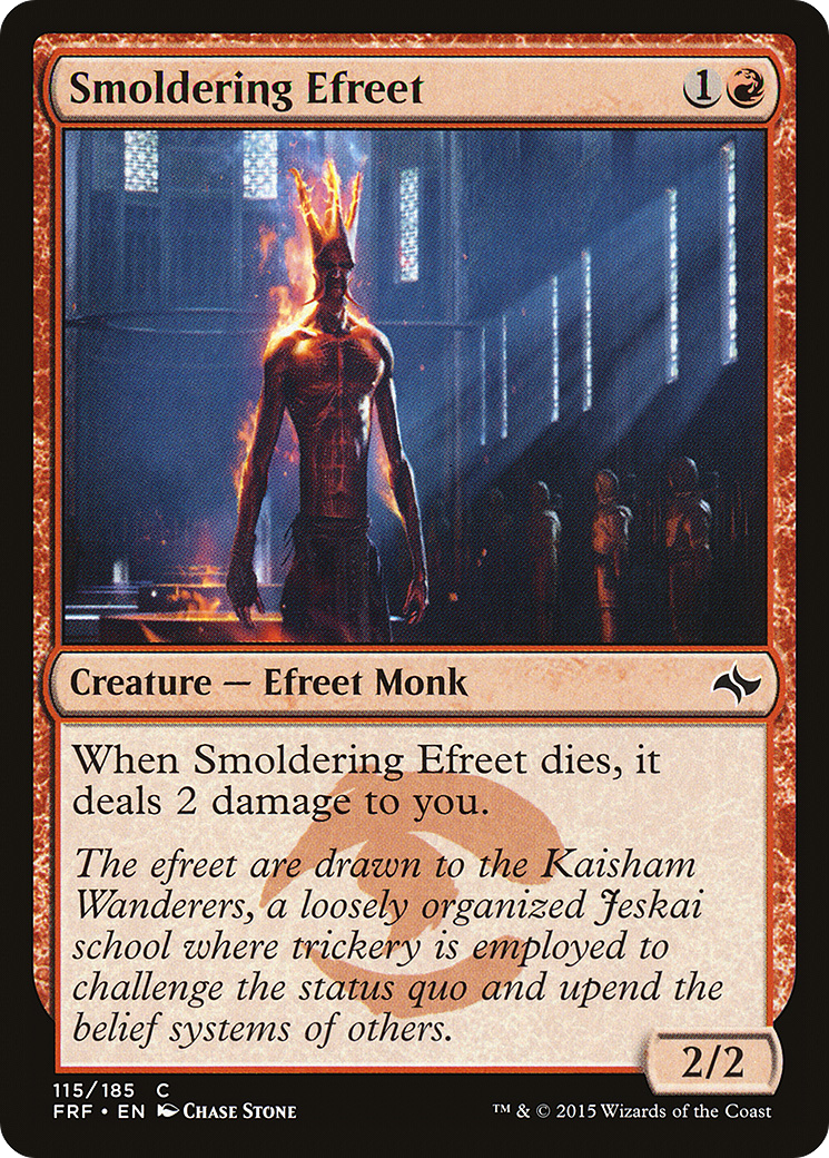 Smoldering Efreet (FRF-115) [Fate Reforged] Foil MTG Single Wizards of the Coast