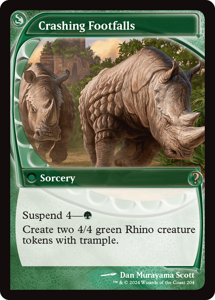 Crashing Footfalls (Future Sight) (MB2-204) [Mystery Booster] Mystery Booster 2 MTG Single Wizards of the Coast