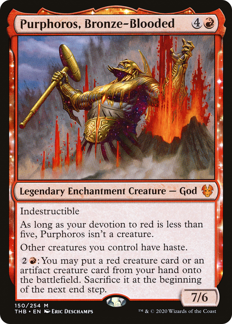Purphoros, Bronze-Blooded (THB-150) [Theros Beyond Death] MTG Single Wizards of the Coast