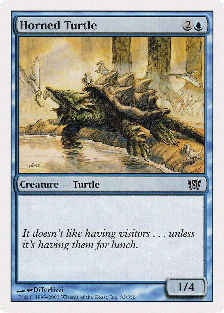 Horned Turtle (8ED-083) [8th Edition] MTG Single Wizards of the Coast