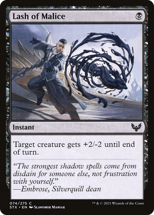 Lash of Malice (STX-074) [Strixhaven: School of Mages] Foil MTG Single Wizards of the Coast