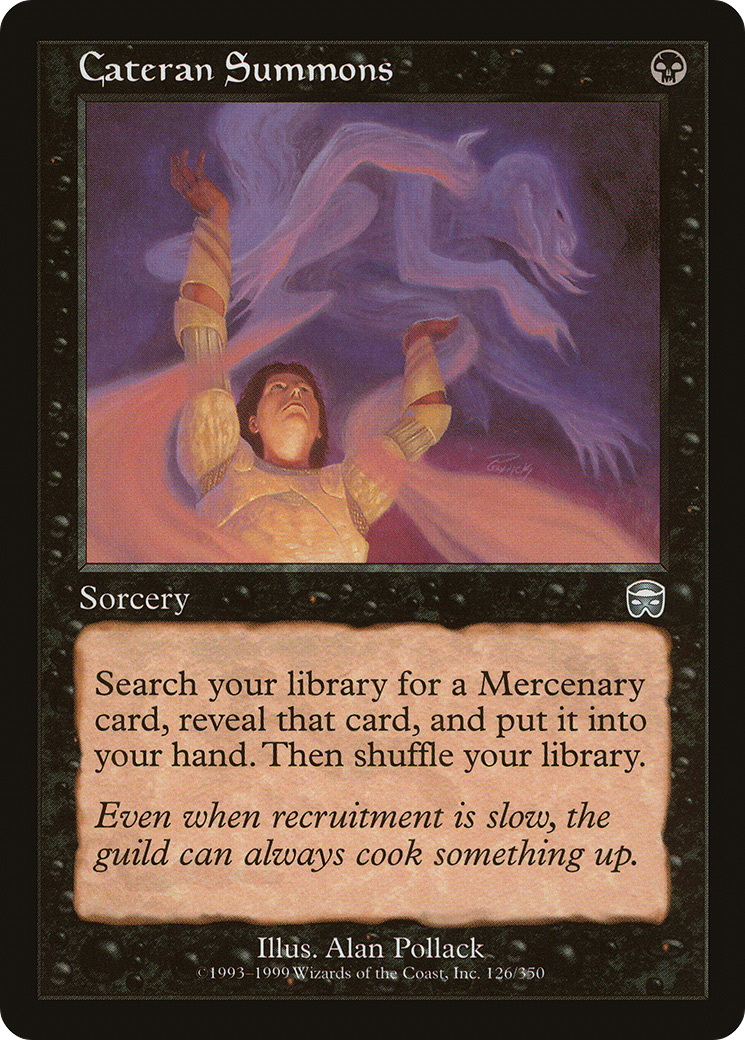 Cateran Summons (MMQ-126) [Mercadian Masques] MTG Single Wizards of the Coast