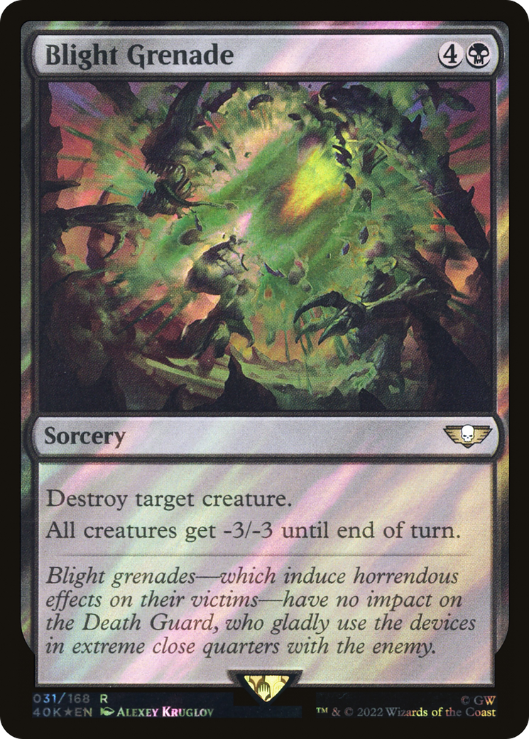 Blight Grenade (40K-31★) [Warhammer 40,000 Commander] Foil MTG Single Wizards of the Coast